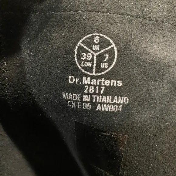 Women's Black Leather Dr. Martens Boots
