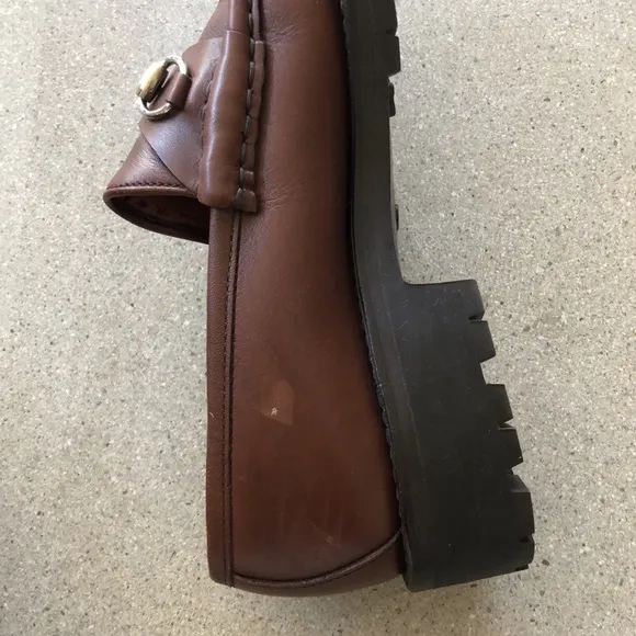 Women’s Gucci lug sole loafers