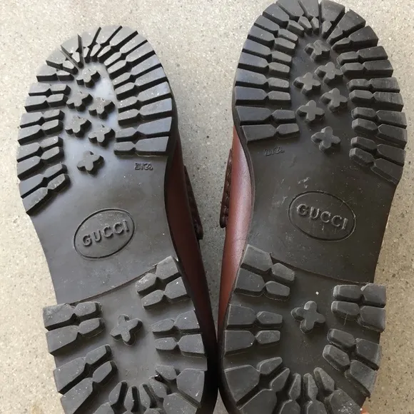 Women’s Gucci lug sole loafers