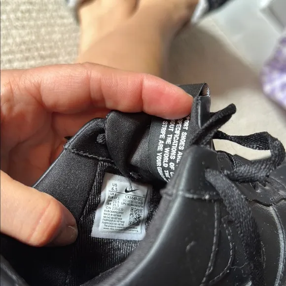 Women’s Nike Airforce 1 Pixel Black and White Sneakers