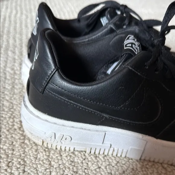 Women’s Nike Airforce 1 Pixel Black and White Sneakers