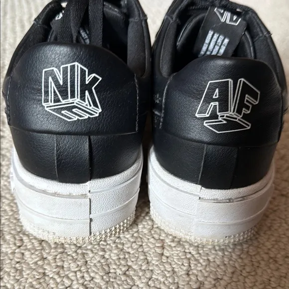Women’s Nike Airforce 1 Pixel Black and White Sneakers