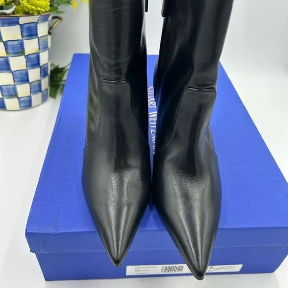 Women’s Stewart Weitzman calf leather ankle boots size 8, made in Brazil