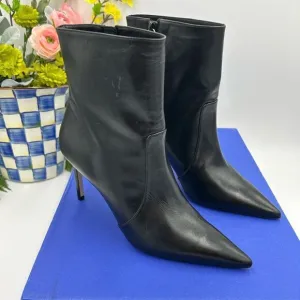 Women’s Stewart Weitzman calf leather ankle boots size 8, made in Brazil