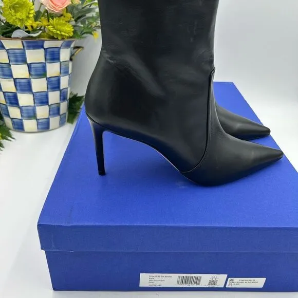 Women’s Stewart Weitzman calf leather ankle boots size 8, made in Brazil