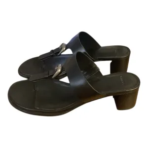 Women’s Vince Aubrey Leather Thong Sandals, size 8