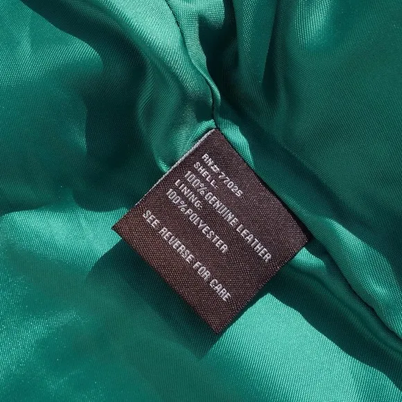 Y2k Chi by Falchi mint green python print leather jacket