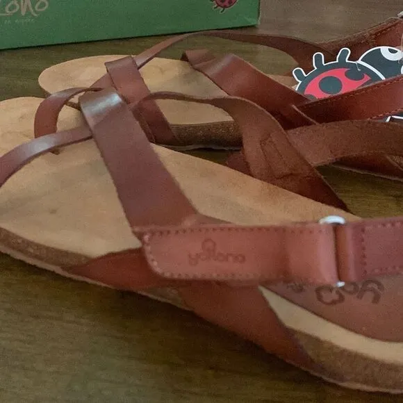 Yokono Ibiza New Womens Brown Sandals Made in Spain  Size 9.5