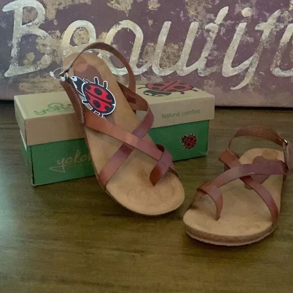Yokono Ibiza New Womens Brown Sandals Made in Spain  Size 9.5