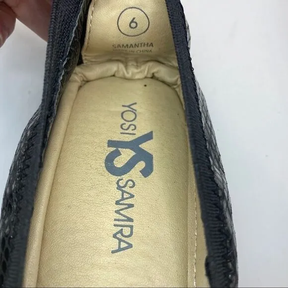 Yosi Samara Yosi Samantha Cap Toe Snake Flats