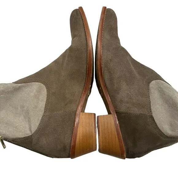 Zadig &amp; Voltaire Suede and Canvas Teddy Boots, Sz 7