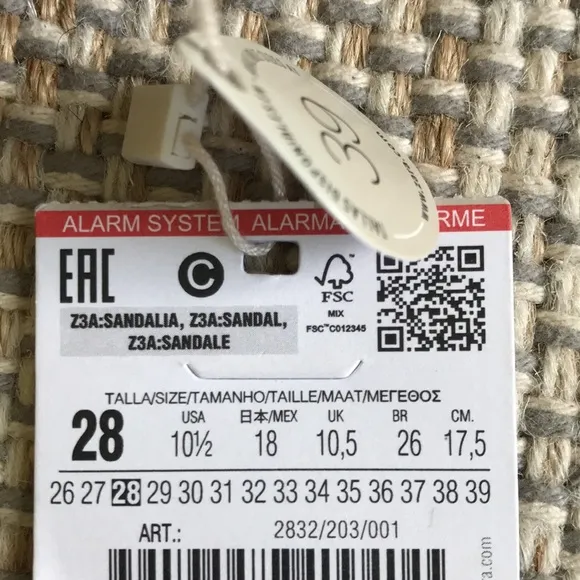 Zara Girls Leather Sandals (size 10.5)