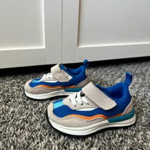 Zara Kids Blue Orange Cream Velcro Strap Sneakers Toddler Size‎ US 4.5 / EU 20