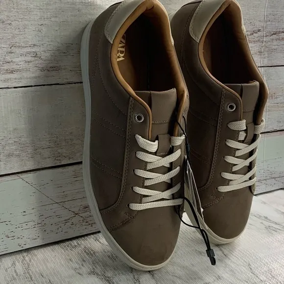 Zara Men’s Brown Sneakers Shoes