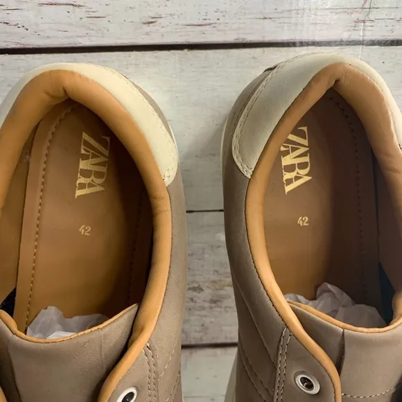 Zara Men’s Brown Sneakers Shoes