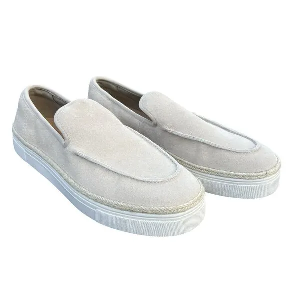 Zara Men's Casual Leather With Suede Beige Loafers Size US 9 UK 8 EUR 42 NWOT