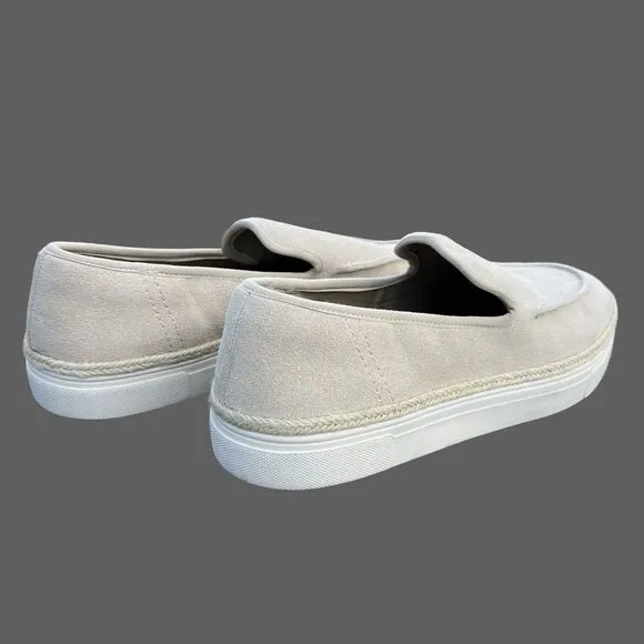 Zara Men's Casual Leather With Suede Beige Loafers Size US 9 UK 8 EUR 42 NWOT