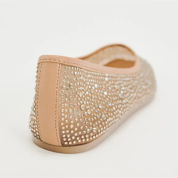 ZARA Mesh Ballet Flats NWT