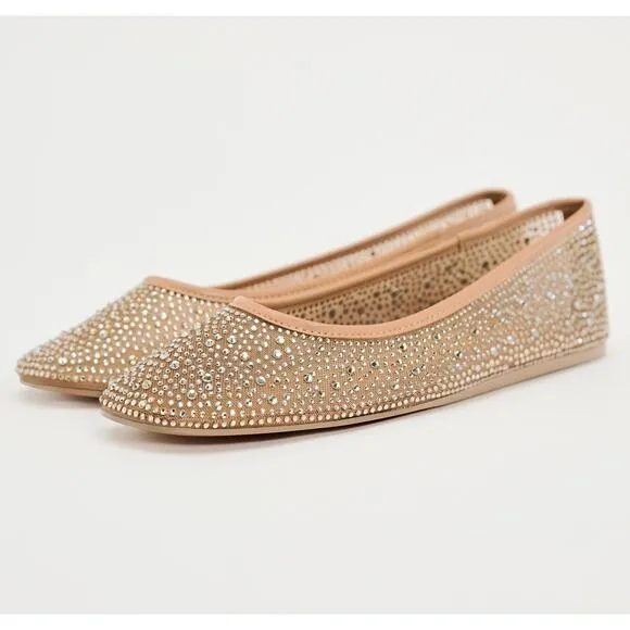 ZARA Mesh Ballet Flats NWT