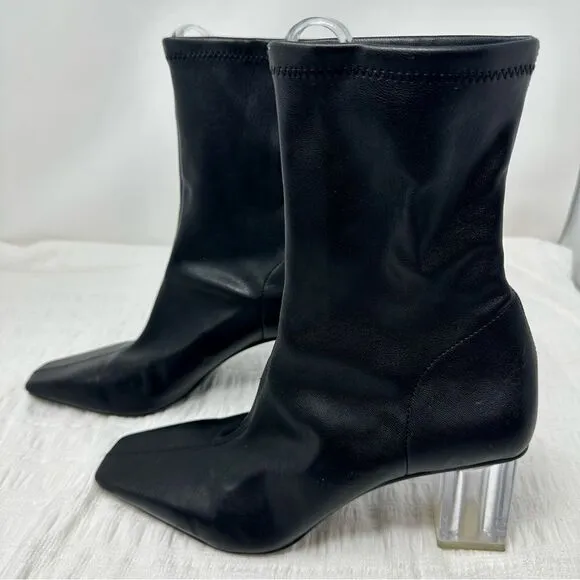 Zara Sleek Midi Calf Boots- Size 8