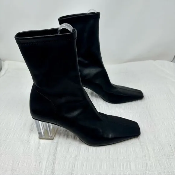 Zara Sleek Midi Calf Boots- Size 8