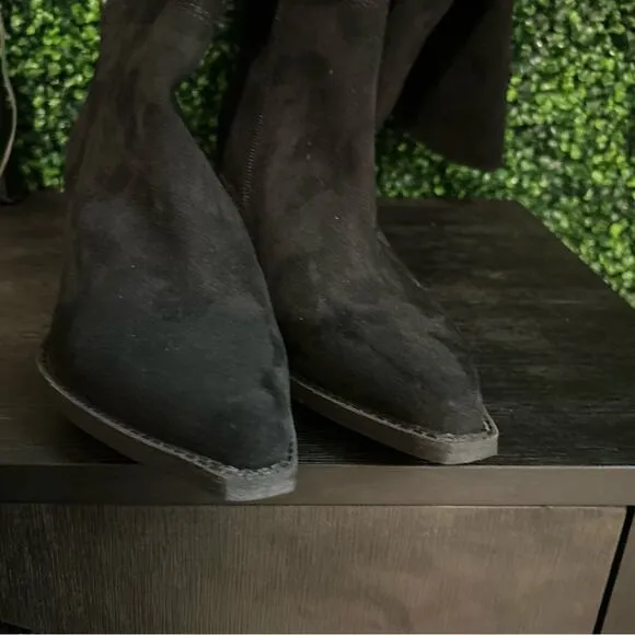 Zodiac Ronson Suede Over the Knee Wide Calf Boots 7 NEW