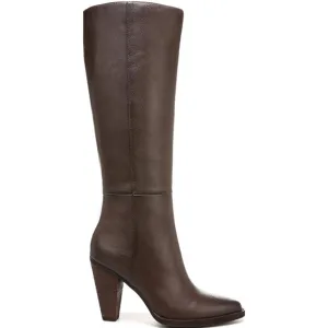 ZODIAC Womens Brown Goring PaddedDion Pointed Toe Stacked Heel Zip-UpBoots 7 M