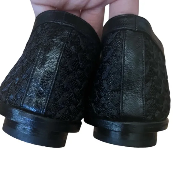 Zou Xou Black Mesh Mary Jane Eugenia Shoes Size 9